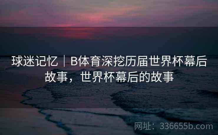 球迷记忆｜B体育深挖历届世界杯幕后故事，世界杯幕后的故事
