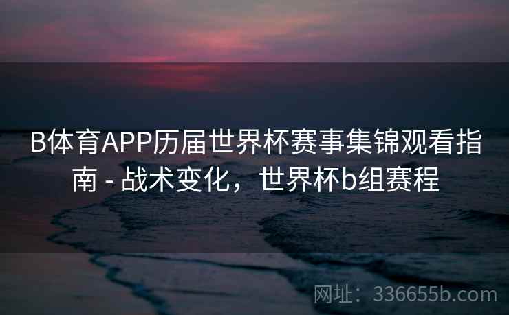 B体育APP历届世界杯赛事集锦观看指南 - 战术变化，世界杯b组赛程