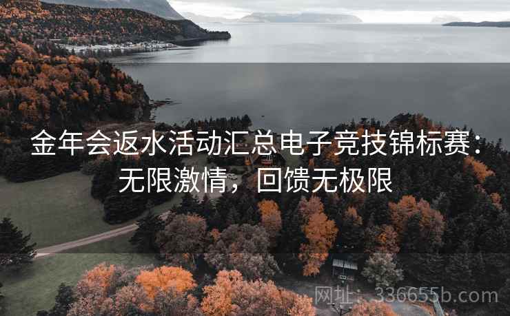 金年会返水活动汇总电子竞技锦标赛:无限激情,回馈无极限